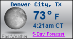 Weather Forecast for Denver City, TX