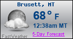 Weather Forecast for Brusett, MT