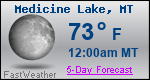 Weather Forecast for Medicine Lake, MT