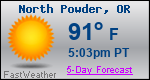 Weather Forecast for North Powder, OR