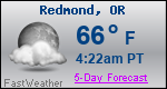 Weather Forecast for Redmond, OR