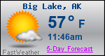 Weather Forecast for Big Lake, AK