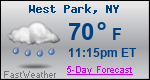 Weather Forecast for West Park, NY