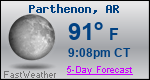 Weather Forecast for Parthenon, AR