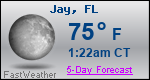 Weather Forecast for Jay, FL