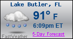 Weather Forecast for Lake Butler, FL