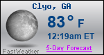 Weather Forecast for Clyo, GA