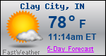 Weather Forecast for Clay City, IN