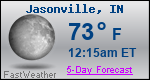 Weather Forecast for Jasonville, IN