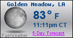 Weather Forecast for Golden Meadow, LA
