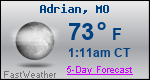 Weather Forecast for Adrian, MO