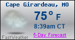 Weather Forecast for Cape Girardeau, MO