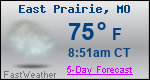 Weather Forecast for East Prairie, MO