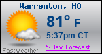 Weather Forecast for Warrenton, MO