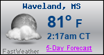 Weather Forecast for Waveland, MS