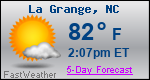 Weather Forecast for La Grange, NC