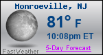 Weather Forecast for Monroeville, NJ