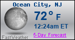 Weather Forecast for Ocean City, NJ