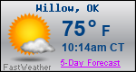 Weather Forecast for Willow, OK