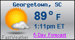 Weather Forecast for Georgetown, SC