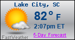 Weather Forecast for Lake City, SC