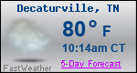 Weather Forecast for Decaturville, TN