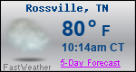 Weather Forecast for Rossville, TN
