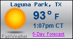 Weather Forecast for Laguna Park, TX