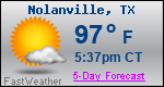 Weather Forecast for Nolanville, TX