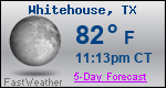 Weather Forecast for Whitehouse, TX