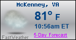 Weather Forecast for McKenney, VA