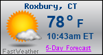 Weather Forecast for Roxbury, CT