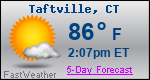 Weather Forecast for Taftville, CT