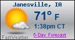 Weather Forecast for Janesville, IA