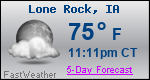 Weather Forecast for Lone Rock, IA