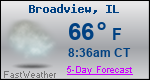 Weather Forecast for Broadview, IL