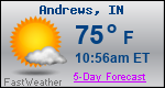 Weather Forecast for Andrews, IN