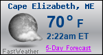 Weather Forecast for Cape Elizabeth, ME