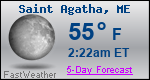 Weather Forecast for Saint Agatha, ME