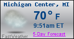 Weather Forecast for Michigan Center, MI