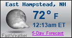 Weather Forecast for East Hampstead, NH