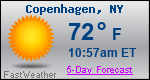 Weather Forecast for Copenhagen, NY