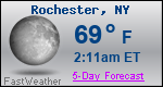 Weather Forecast for Rochester, NY