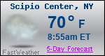Weather Forecast for Scipio Center, NY