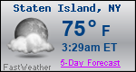 Weather Forecast for Staten Island, NY