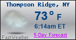 Weather Forecast for Thompson Ridge, NY