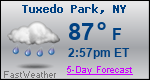 Weather Forecast for Tuxedo Park, NY
