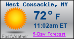 Weather Forecast for West Coxsackie, NY