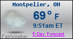 Weather Forecast for Montpelier, OH