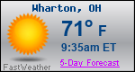 Weather Forecast for Wharton, OH